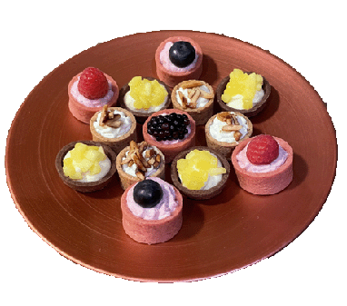 Kreative Canapés unseres Caterings